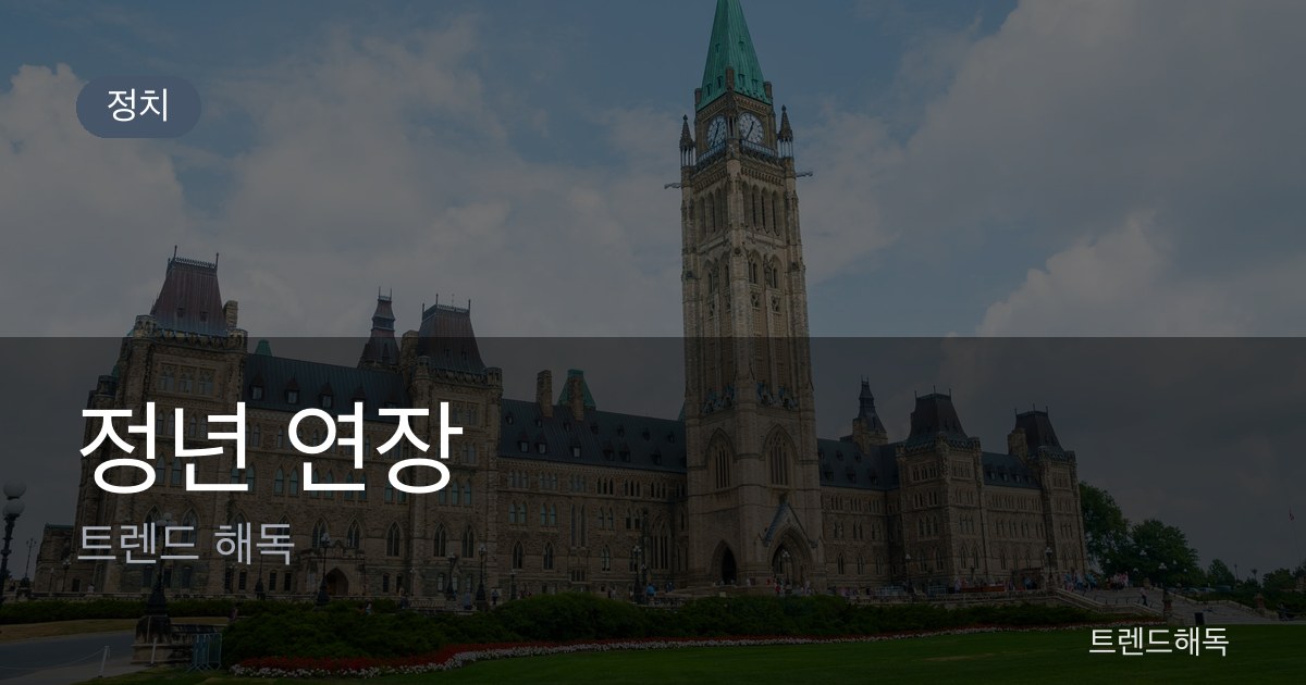 정년 연장 관련 이미지