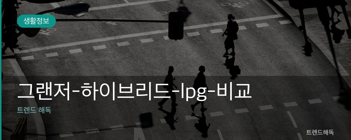 그랜저-하이브리드-lpg-비교 관련 이미지